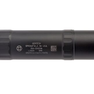Gemtech LUNAR-9 9MM BLACK 1/2X28 LID